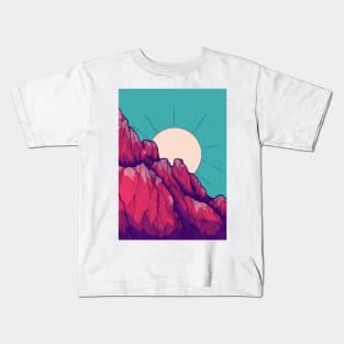 The rose red peak Kids T-Shirt